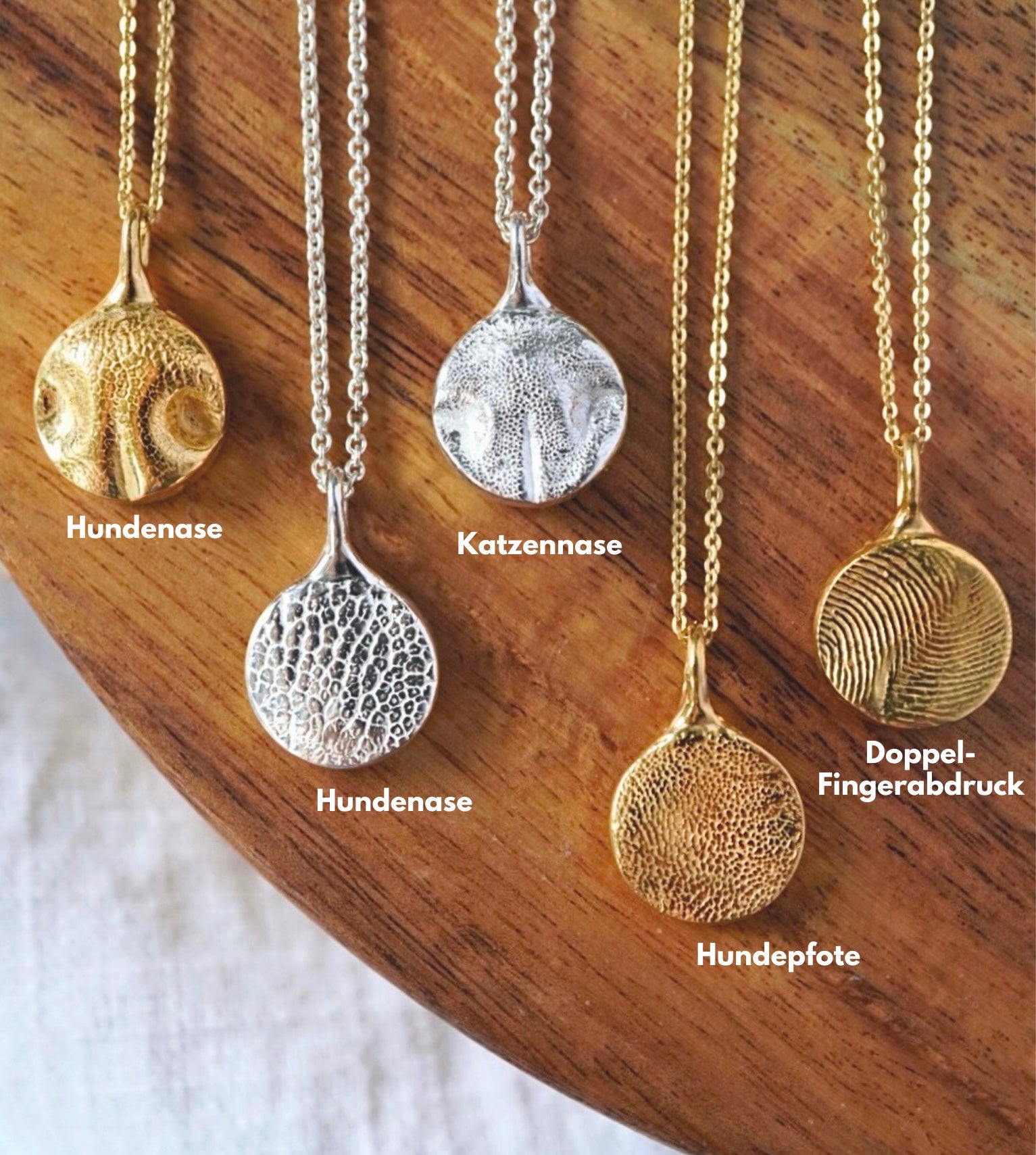 Fingerprint/Pet Print Pendant "Round"