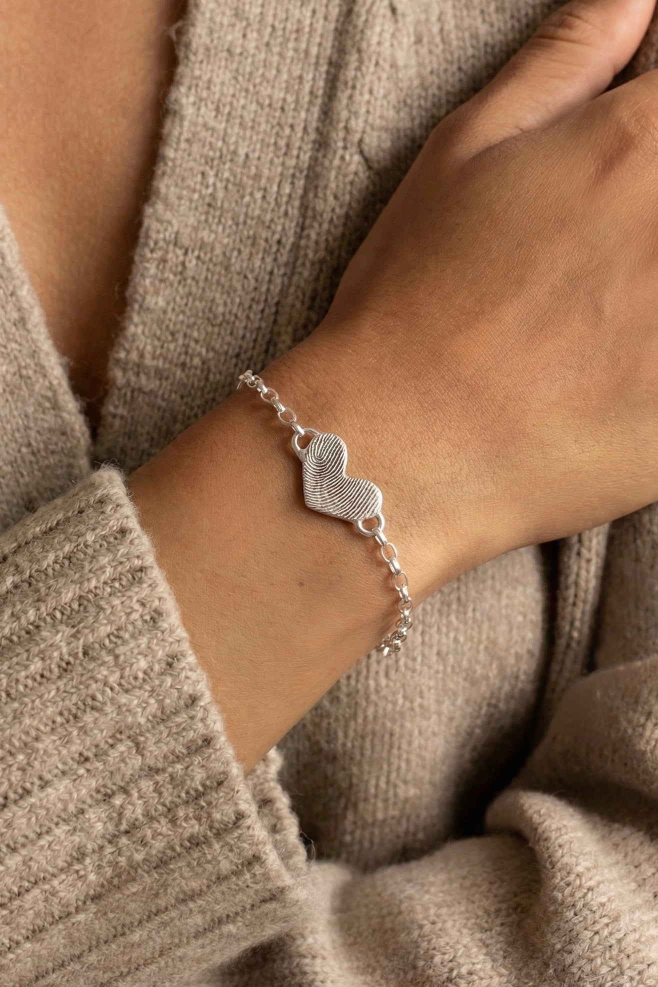 Fingerprint/pet print "bracelet"