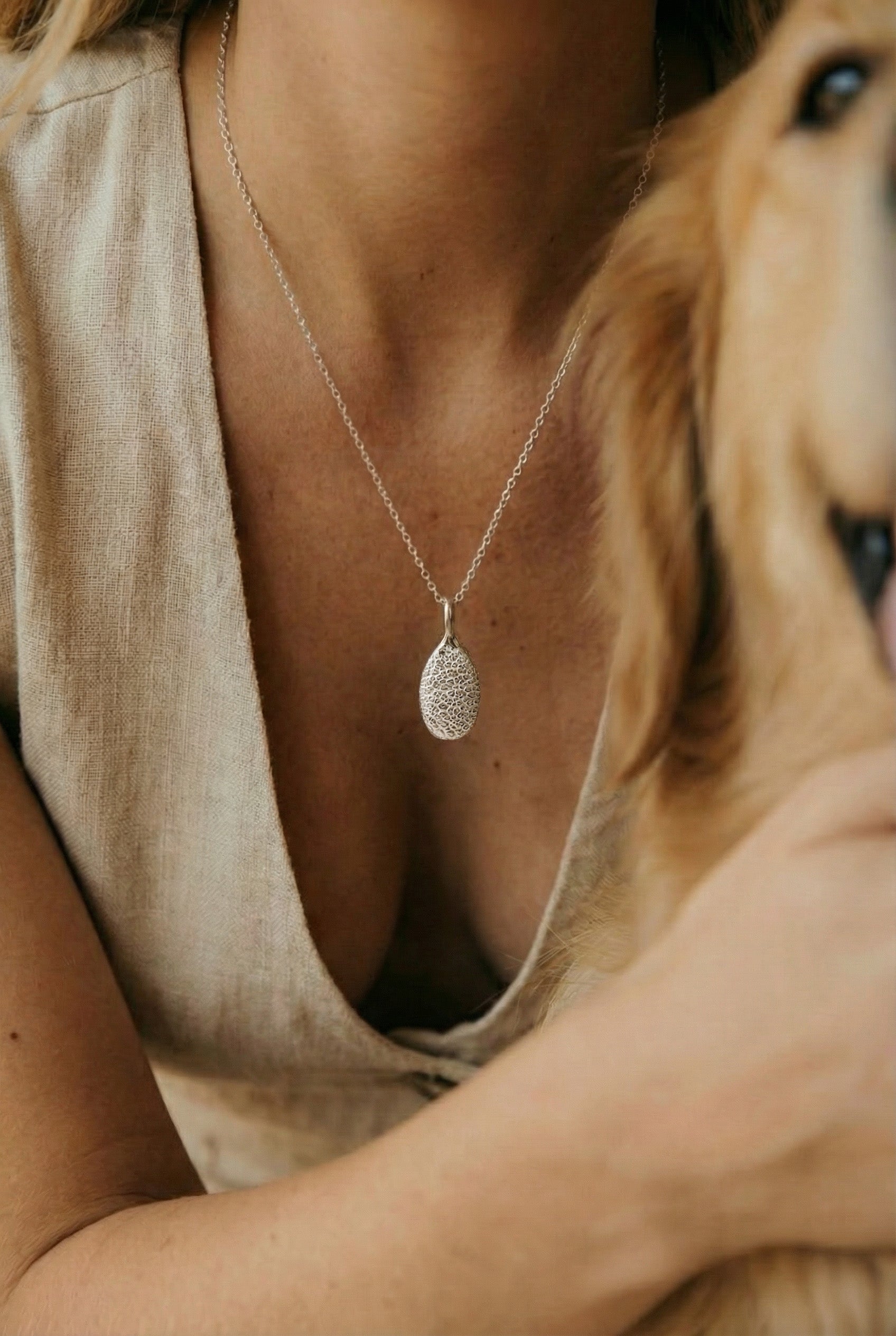 Fingerprint/Pet Print Pendant "Oval"